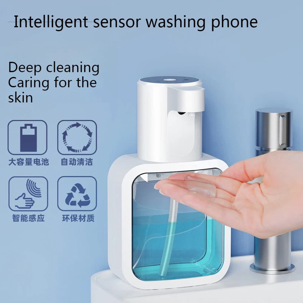 Fullautomatic lavatrice a mano macchina liquida schiuma telefono cellulare montata a parete macchina liquida per sapone elettrico per bambini a induzione intelligente