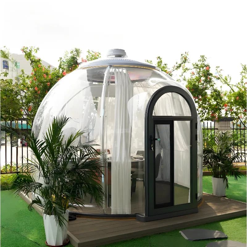Transparent Inflatable Dome Tent Bubble House for Outdoor Camping Glamping Resort Backyard Use