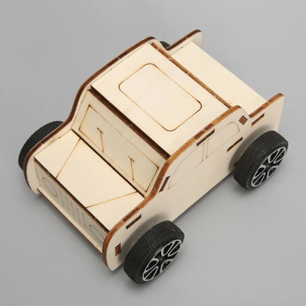 Kit di Costruzione Creativa in Legno per Bambini, 2 Pezzi, Progetto Scientifico Educativo, Divertente Set di Assemblaggio per l'Apprendimento Pratico