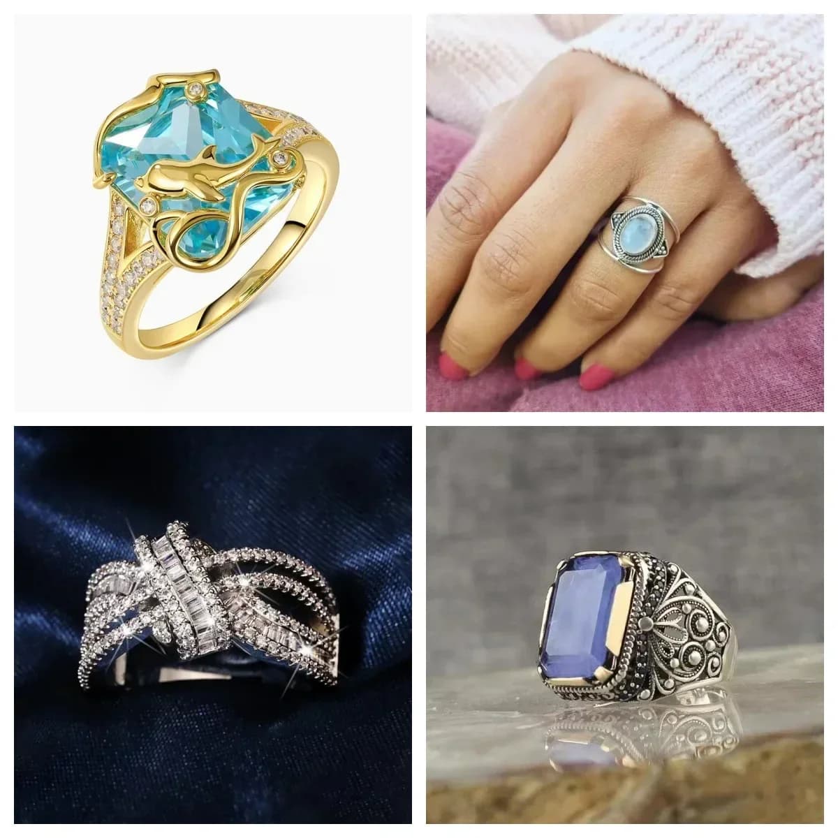 Dolce regalo con nastro scavato, design moderno e di nicchia, versatile e unico, un anello di lusso leggero per le donne