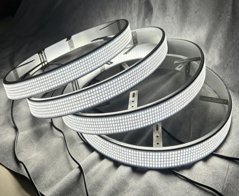5-Row High Density LED Wheel Ring Lights App Controlled Ultra Bright 4960 LEDs Waterproof Rim Lights For UTV Truck
