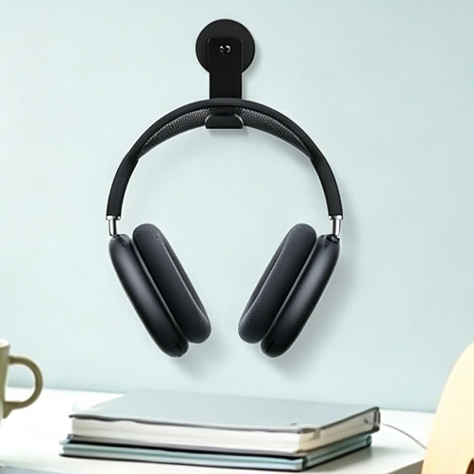 Supporto Magnetico per Cuffie con Cuscinetto in Gomma, Gancio Pieghevole Universale per Cuffie da Gaming