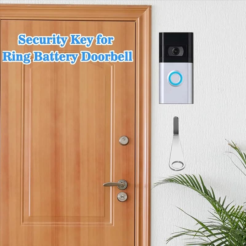 Strumento di sostituzione della chiave del campanello video, strumento chiave di rimozione sicura per il campanello a batteria ad anello, strumento chiave di apertura del campanello-AA26