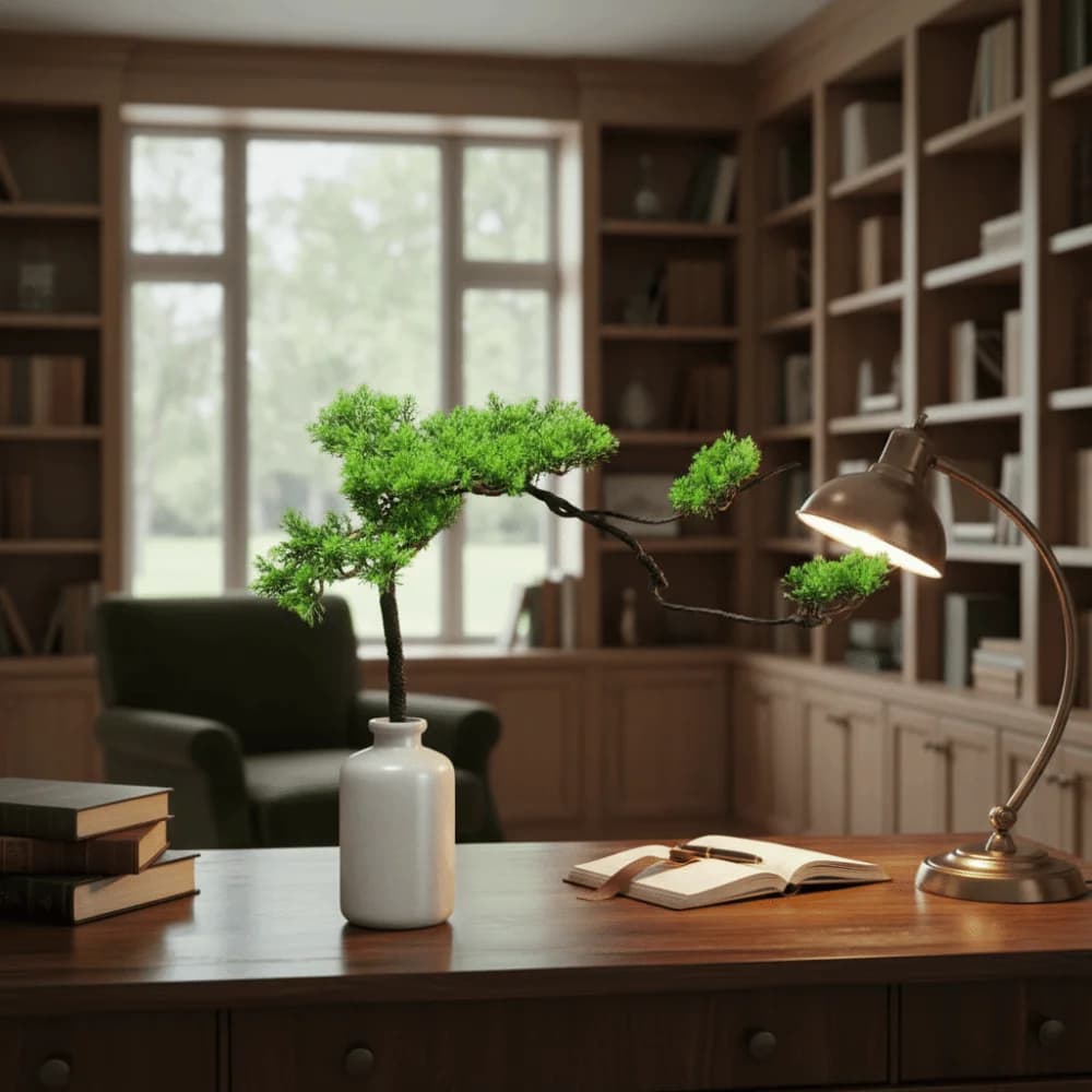 Vase Plant Realistic Bonsai Pine Tree Flexible Decorative Artificial Plant Plastic Welcome Pine Tree Foyer Decor