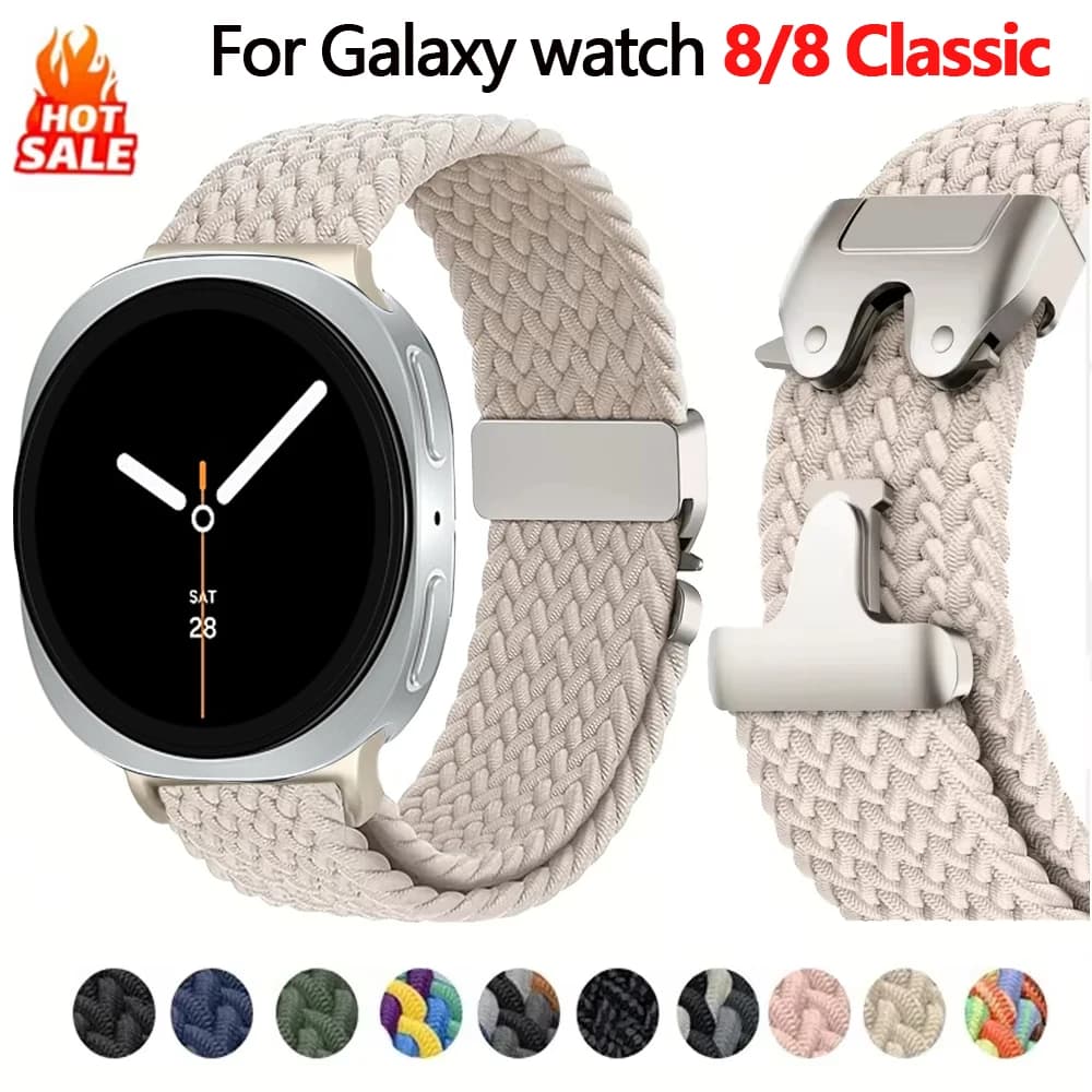 Parachute band for Samsung Galaxy Watch 8 Strap 44mm 40mm Accessories Braided Bracelet for Samsung galaxy watch 8 classic straps