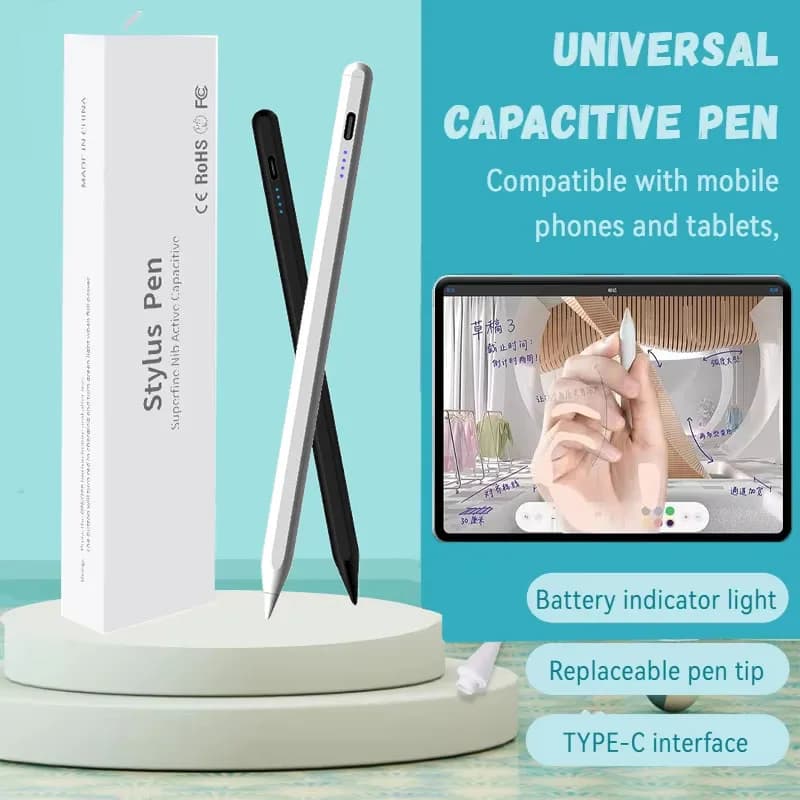 2024 Penna stilo universale per Android Windows IOS Tablet/Telefono cellulare Penna touchscreen capacitiva per Samsung Huawei Apple Xiaomi