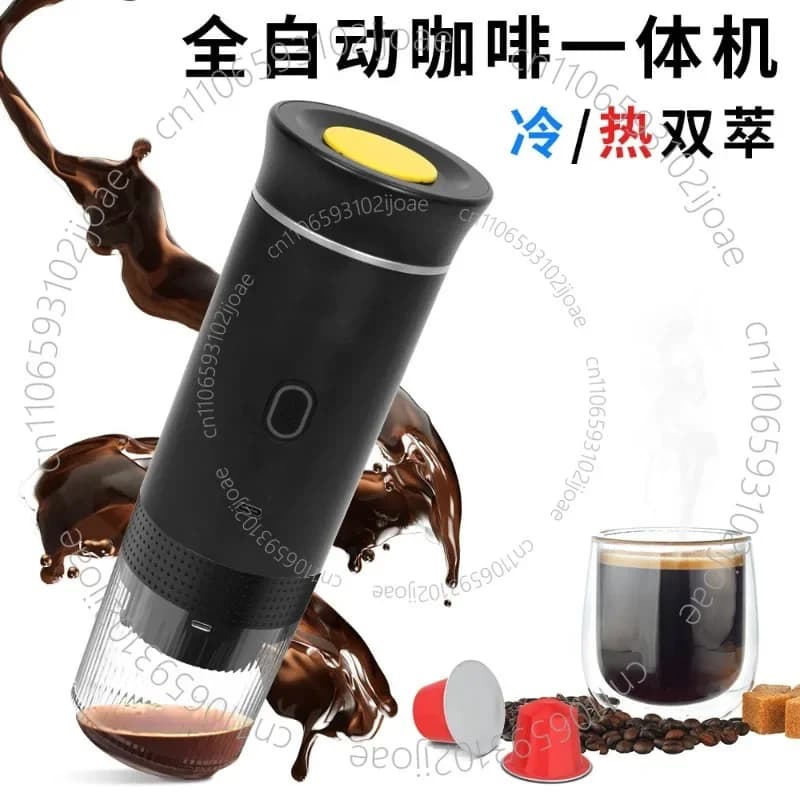 New Portable Capsule Coffee Machine with Espresso Heating Function Compact Three-in-One Coffee Maker