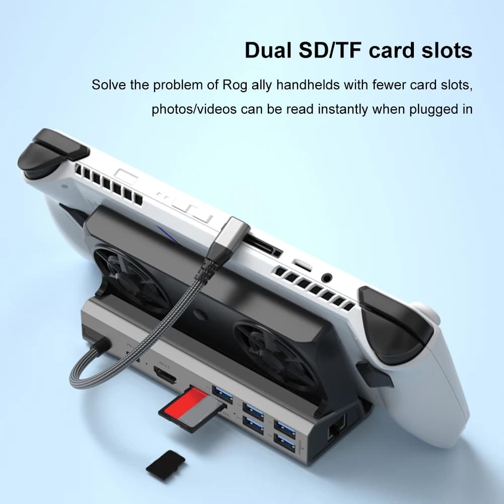 Docking Station USB-C HDMI 4K 60Hz con Ethernet Gigabit 1000Mbps e USB 3.0/2.0 RJ45 per Steam Deck