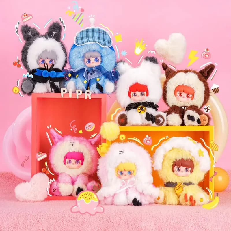 Simpatico Peluche Serie Three Pipr Lunastar Whisper, Scatola a Sorpresa, Ciondolo per Borsa, Decorazione per la Casa, Giocattoli, Regali a Sorpresa