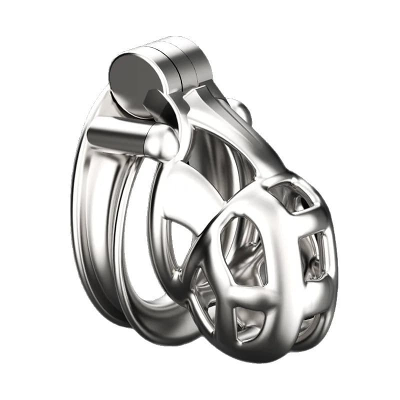 Male Chastity Cobra Sixth Generation Stainless Steel Cobra with CB Locking Ring, for SM Sexual Training, for Adults (Man/Woman)