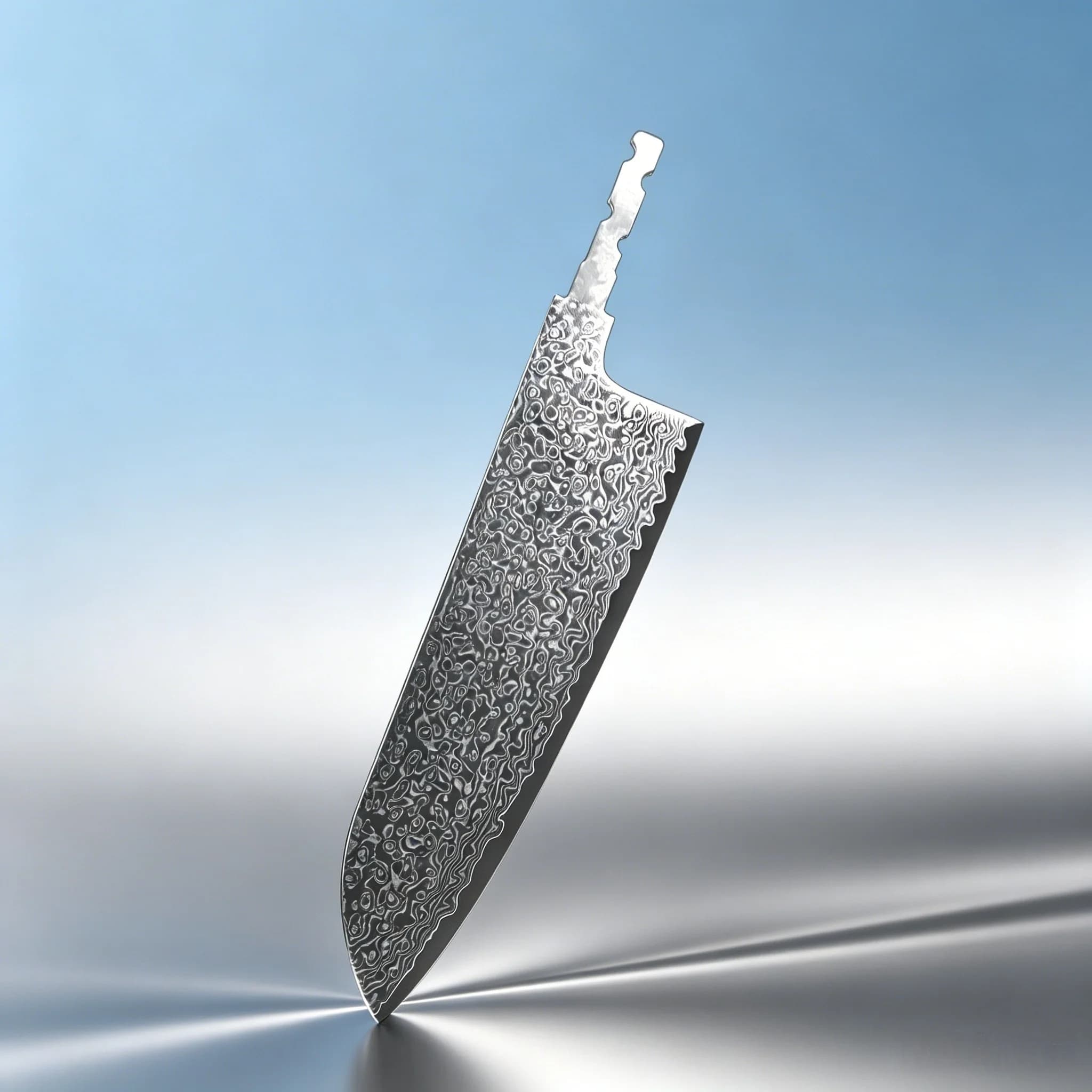 Hand Forged Damascus Steel Cleaver Blade Blank Ultra Sharp Steel Chopping Blade No Handle Replacement Blade Kitchen Meat Cutting