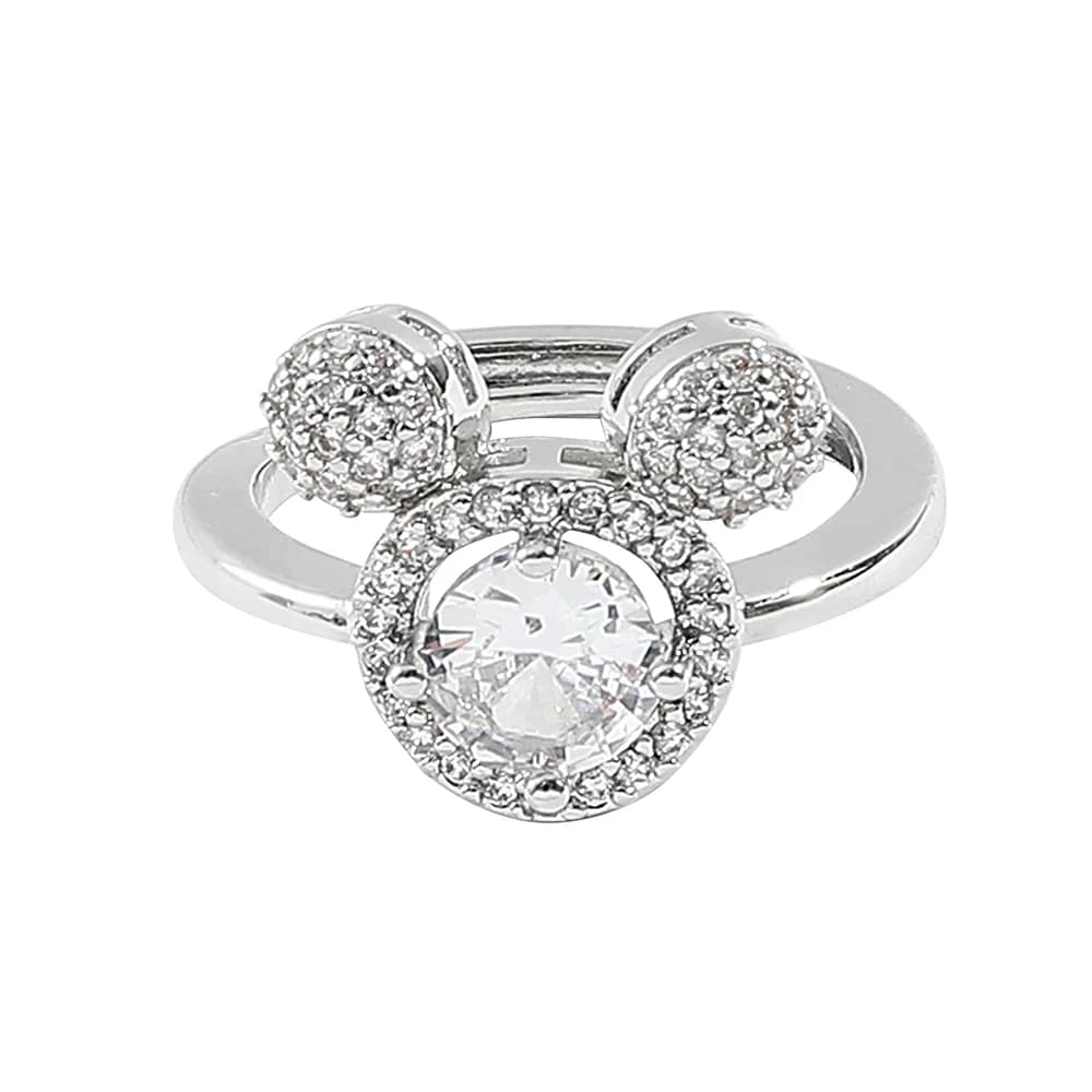 Anello di Lusso in Lega con Personaggio Cartoon Mickey, Anello con Diamante, Bestseller