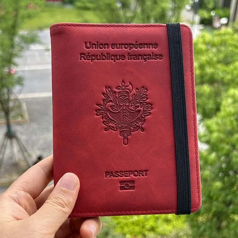 Copertina per passaporto in rilievo personalizzata francia con nomi coperture Passeport per Cover personalizzata per passaporto per ragazze Francais