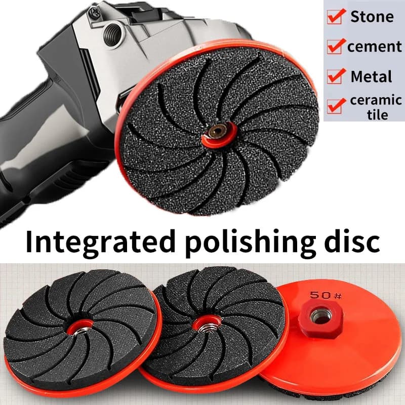 Disco per Lucidatura e Rifinitura Piastrelle in Ceramica M10 per Smerigliatrice Angolare, Lucidatura a Secco Marmo, Porcellana, Granito, Smussatura e Levigatura Bordi 80mm
