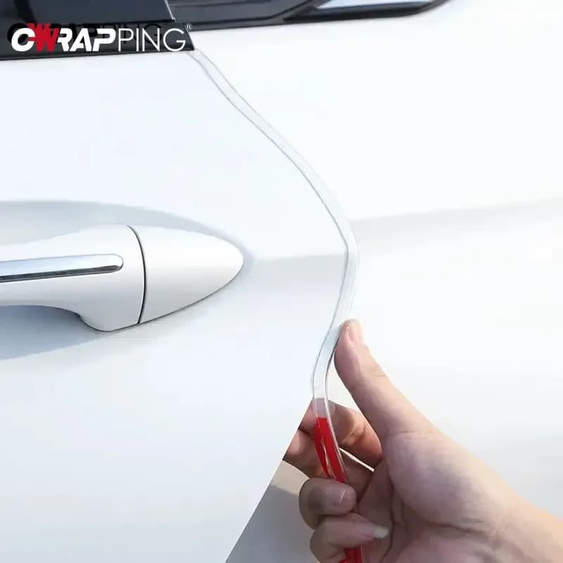 Striscia di tenuta del bordo della portiera dell'auto da 5 m Striscia di protezione antigraffio in PVC trasparente Adesivi anticollisione Accessori per auto antigraffio per porta