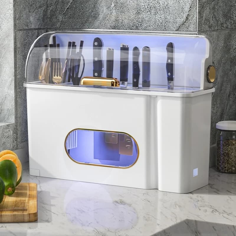 Household kitchen knife rack, storage box multi-function