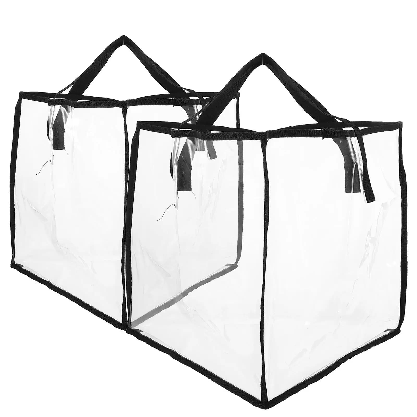 2Pcs Clothes Hanger Organizer Bag Triangle Foldable Design Space Saving for Dormitory Closet Laundry Storage 18.1x13.8x13.8inch