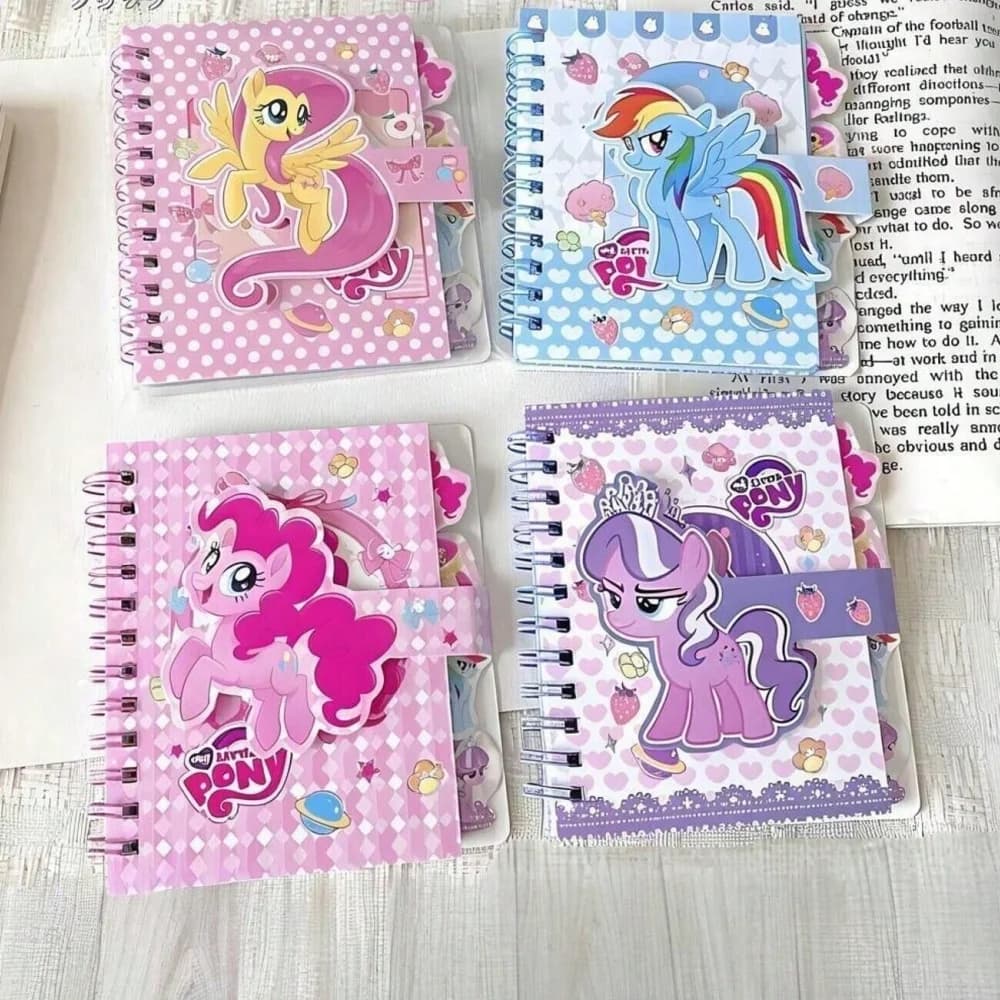Quaderno con spirale e stampa dorata da 1/4 di copertina - Diario e agenda con cartoni animati Kawaii | Quaderno estetico con rilegatura a spirale per scuola e ufficio