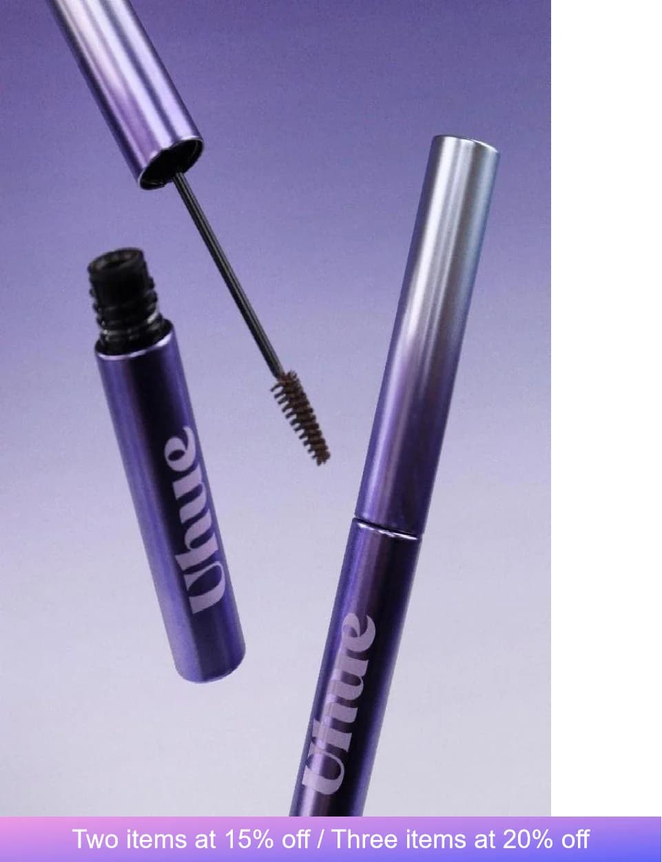 Mascara cream for eyebrows Uhue with brush, waterproof, natural, long lasting, coloring gel for eyebrows, beauty cosmetics