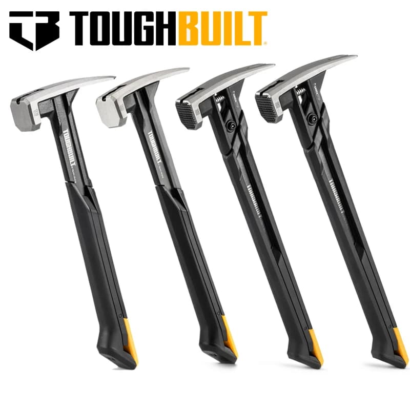 TOUGHBUILT Martello da strappo in acciaio TB-H1-1R-S18 TB-H1-1SBR-S24X Utensile manuale con faccia liscia lucida 16/18/20/24 OZ.