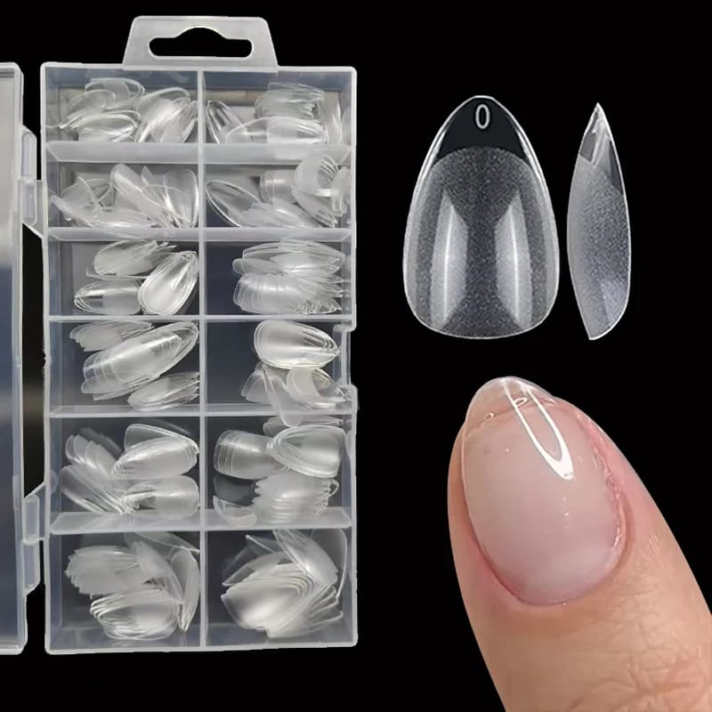 240 Pz/box Half-Opco XXS Mandorla Nail Tips Complete Cover Gel Soft Artificial Nails Extension Perfect for Extra Court Nails