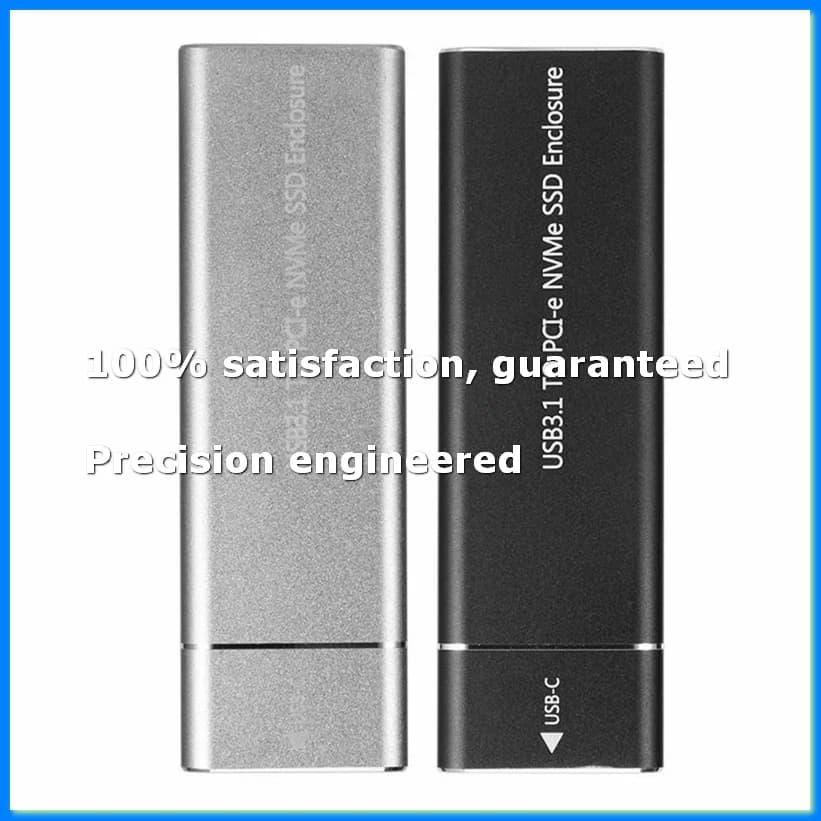 Adattatore per SSD M.2 NVMe, Box Esterno USB C 3.1 Gen2 10Gbps, Lettore NVMe, Case NVMe Argento-A73M