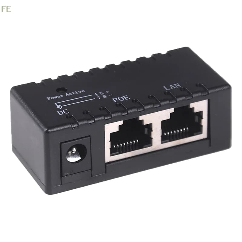[FE] Iniettore POE passivo per telecamere IP, telefoni VoIP, dispositivi AP di rete 12V - 48V
