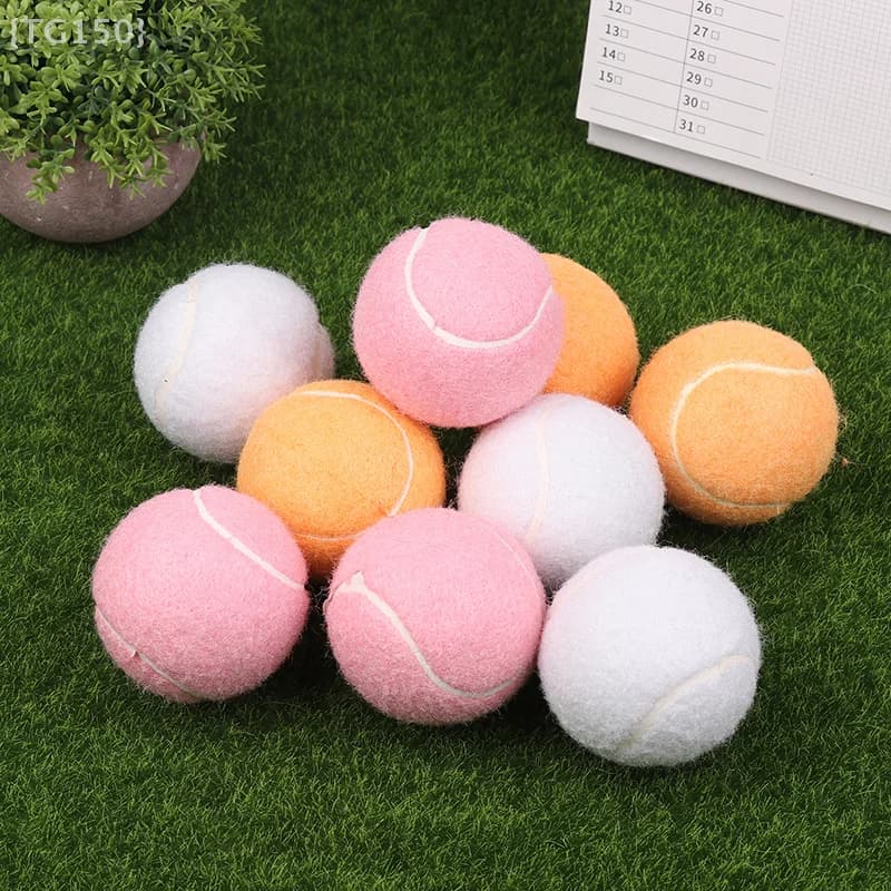 Palline da tennis per pratica ad alto rimbalzo, confezione da 1/3 palline da allenamento standard da 65 mm durevoli e resistenti all'usura per principianti, donne e club