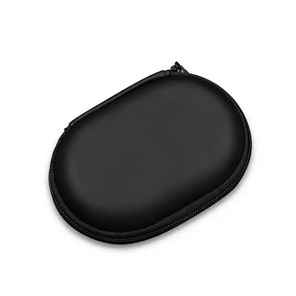Custodia Rigida per Accessori Auricolari con Logo, Borsa Portatile Ovale in PU per Cuffie ZST ZS10 PRO X EDX Pro AS24 DQS ZNA