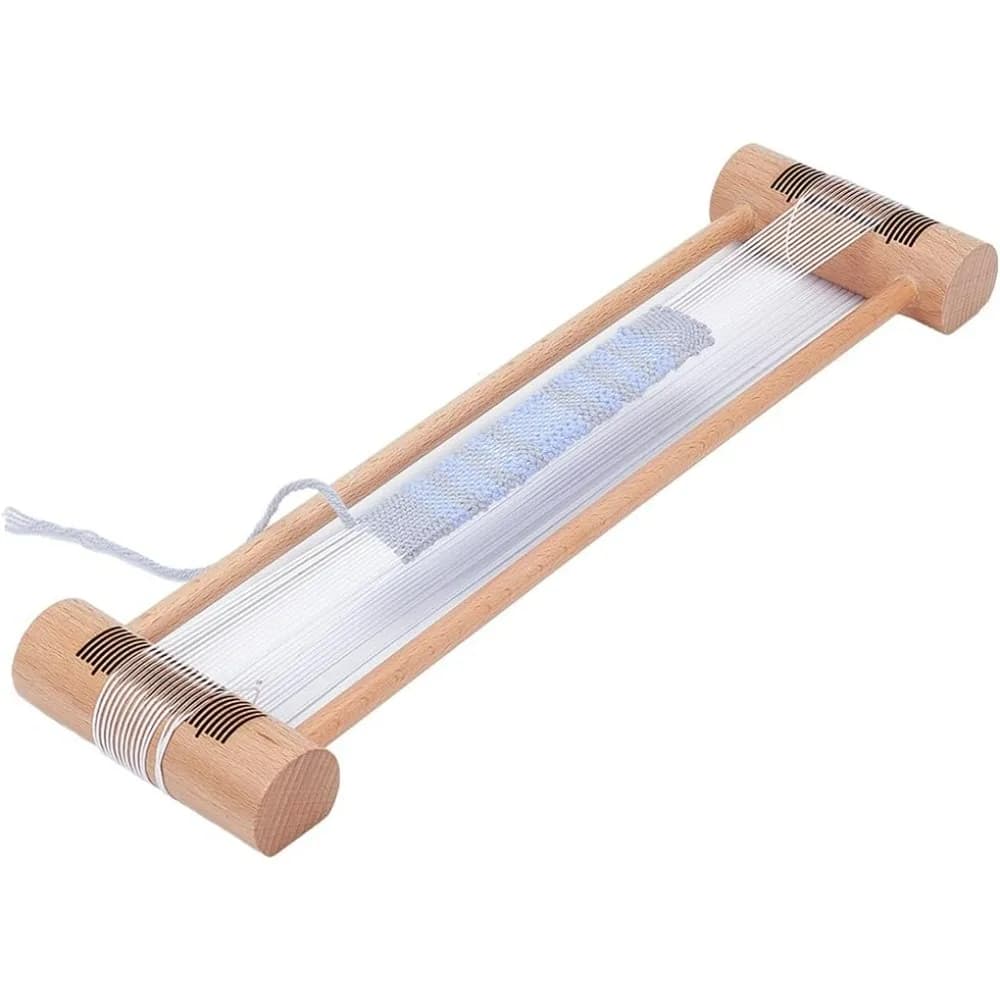 Wooden Weaving Tool Tan Wood Embroidery Floss Bobbin Rectangle for Loom Supplies Tablet Weaving Loom Weaving Supplies