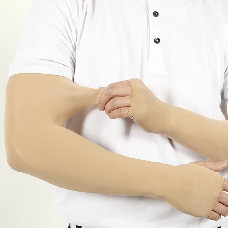 2 paia di maniche rinfrescanti unisex per sport estivi all'aperto, ideali per golf, tennis, escursionismo e guida