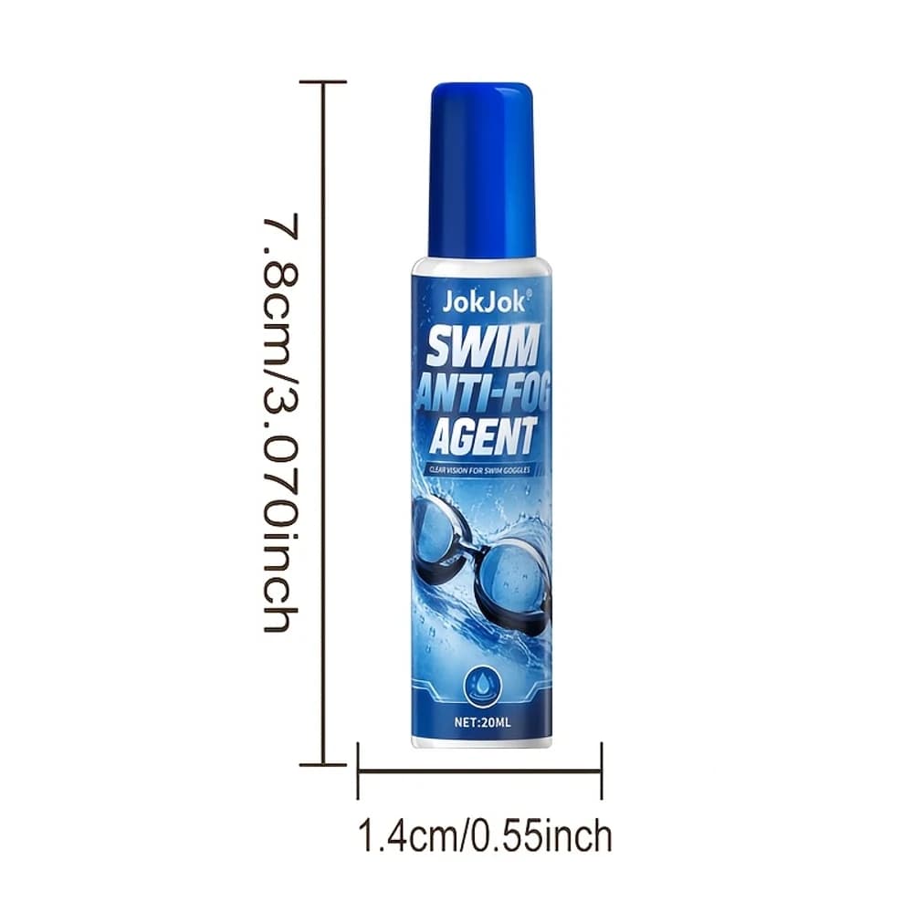 JOKJOK 20ml Anti-Fog Spray Suitable for Swim Goggles, Diving Masks, Ski Visors, Motorcycle Helmets & Eyeglasses - Portable Trave