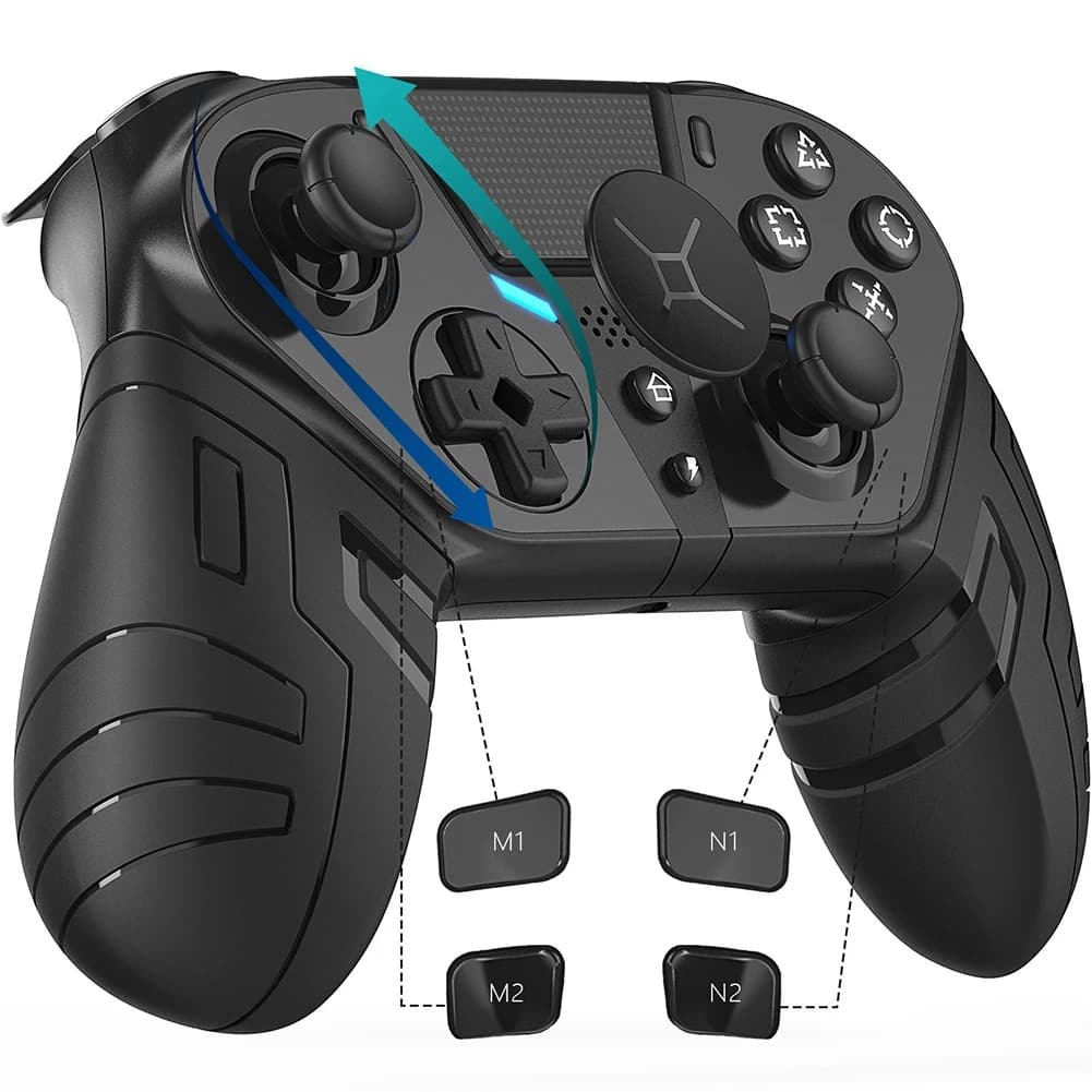 ABJF-For PS4 PC Android Mobile Phone Game Compatible Wireless Bluetooth Gamepad Joystick Trigger Remote Control Controller