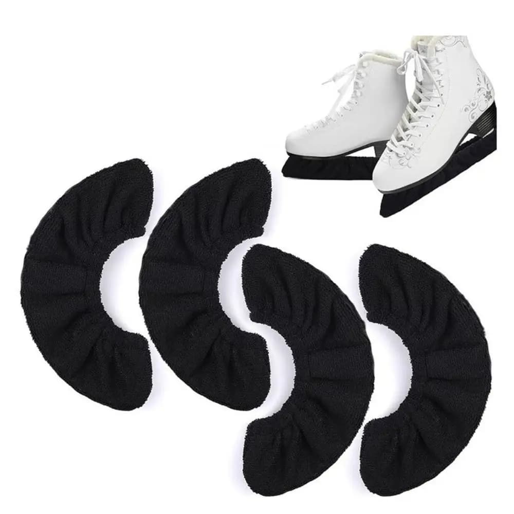 1 paio di copriscarpe protettivi morbidi per pattini da ghiaccio, custodia per pattini da hockey, protezioni per scarpe da pattinaggio, protezioni colorate e comode in flanella per pattini.