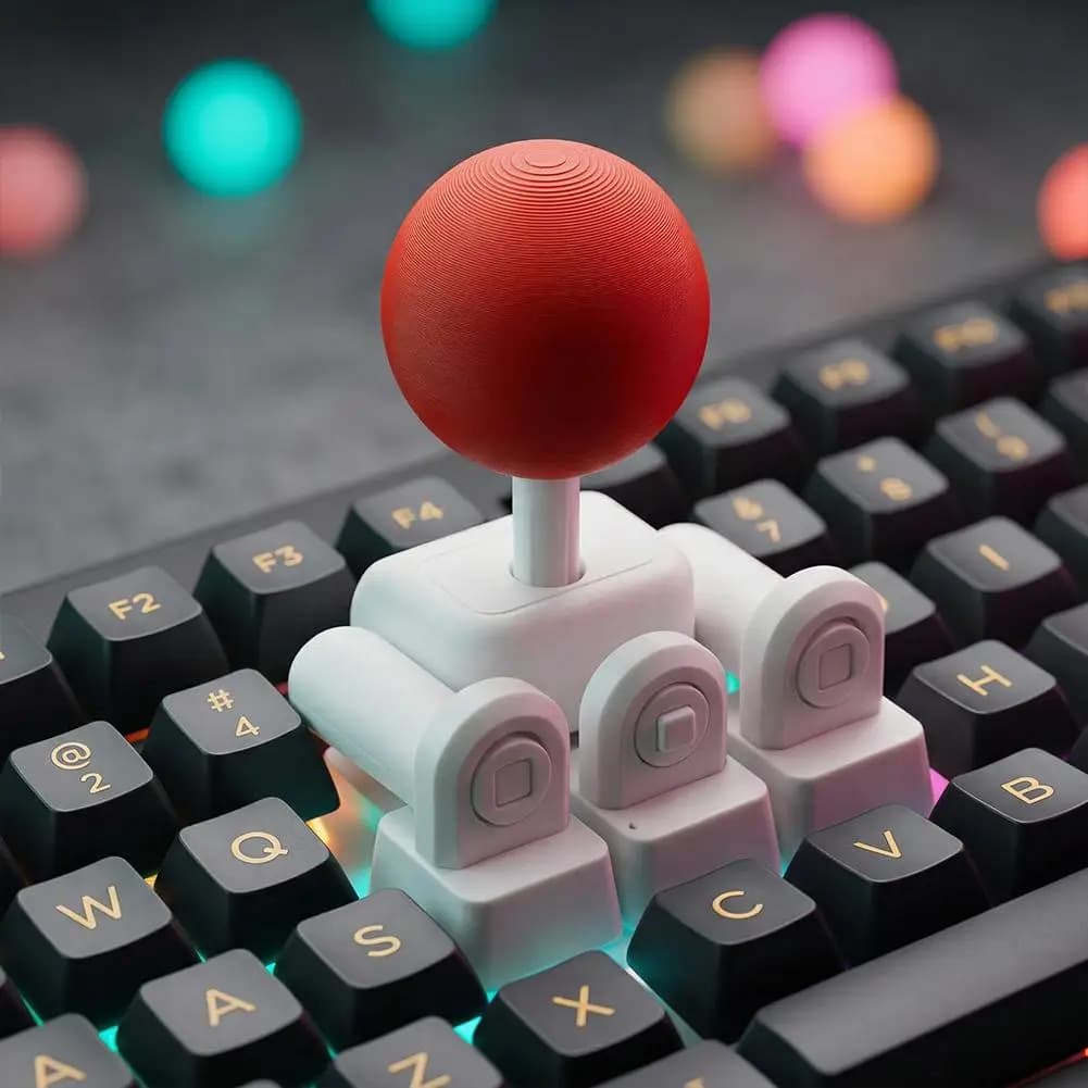 Keycap per Joystick Arcade Retrò WASD, Stampato in 3D in PLA, Compatibile con Switch MX, Tasti Mobili per Tastiera Meccanica