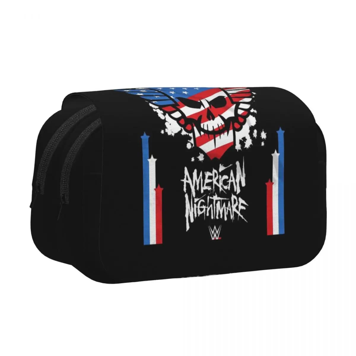 Astuccio portapenne In The Ring Cody Rhodes American Nightmare, portapenne rigido in pelle, grande astuccio portaoggetti per matite