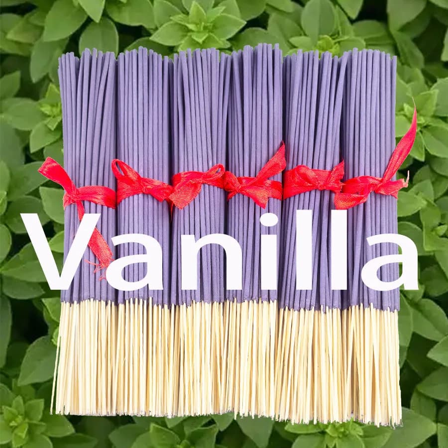 Bastoncino per aromaterapia profumato alla vaniglia con fragranza a lunga durata. Aroma naturale adatto per il relax yoga e come aiuto per il sonno