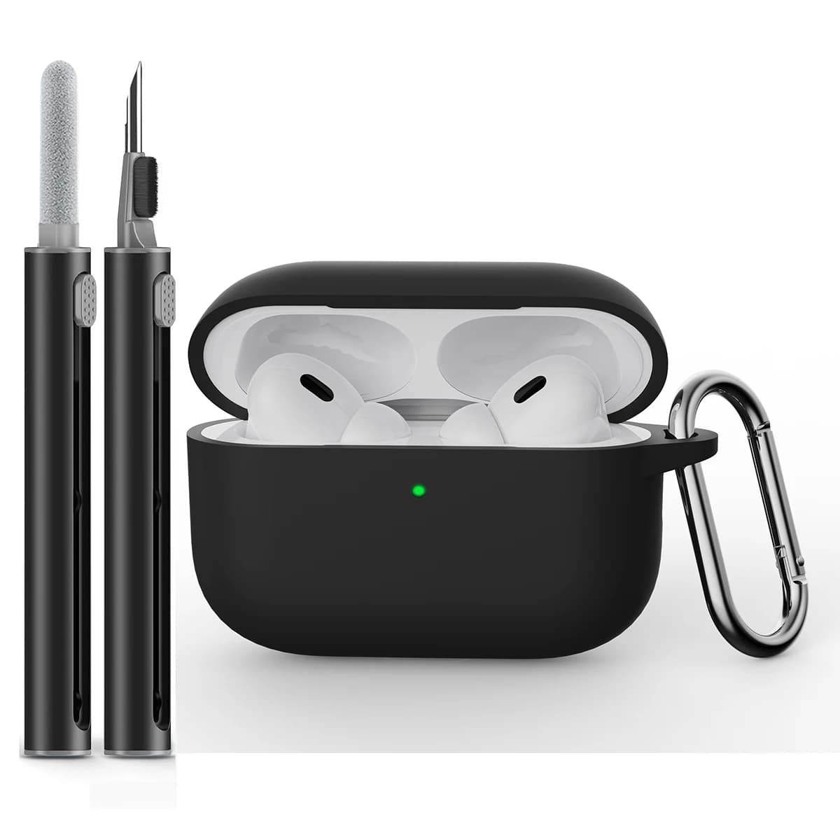 Per AirPods Pro 3 Custodia con kit di pulizia, custodia protettiva in silicone morbido per custodia Apple AirPod Pro 3a generazione 2025