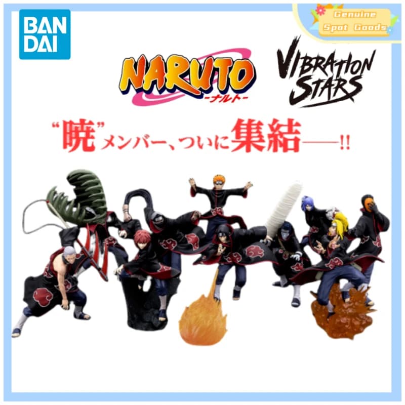 Genuino Bandai NARUTO EFFECTREME VIBRATION STARS Akatsuki Deidara HIDAN TOBI KONAN Anime Action Figures Modello Giocattoli Regalo per I Bambini