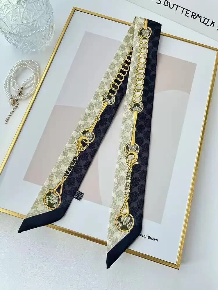5*90 cm Silk Scarf Bag Wrap Handle Silk Scarf Bag Handle Tape Leather Bag Bucket Bag Decorative Pendant Streamer