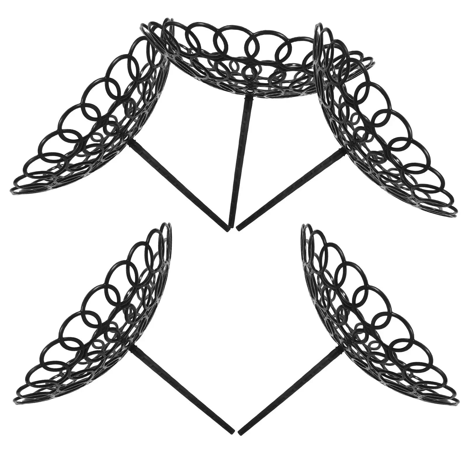 5Pcs Plastic Bouquet Holder Set Simple Flower Packaging Tool for Wedding Ceremony DIY Floral Arrangement Bouquet Stand Florist