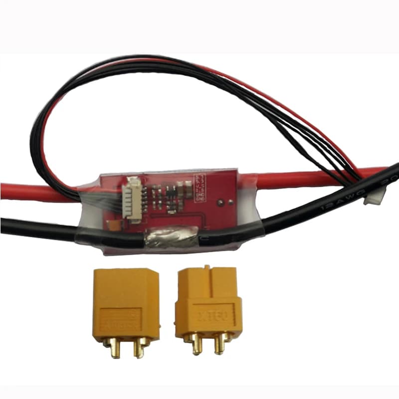 1 pz. Modulo di Alimentazione APM/PIX con Amperometro BEC 3A, Tensione di Ingresso 2-12S, Connettore XT60, Cavo 12AWG e Sensore A/V per Droni FPV RC