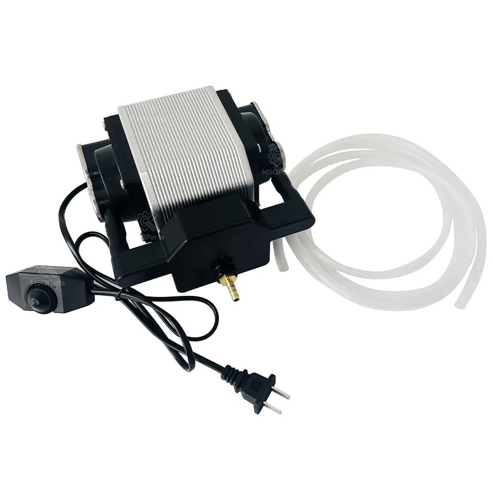 Pompa ad aria assistita da laser 220V 40W 80L, compressore d'aria adatto per accessori per macchine per incisione laser fai-da-te