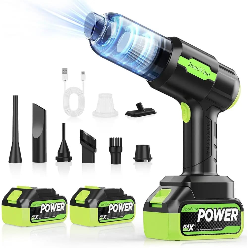 Aspirapolvere Portatile 50.000PA - Alta Potenza di Aspirazione e Soffiaggio per Auto, Casa, Ufficio, Scrivania, Tastiera, Rimozione Peli di Animali Domestici