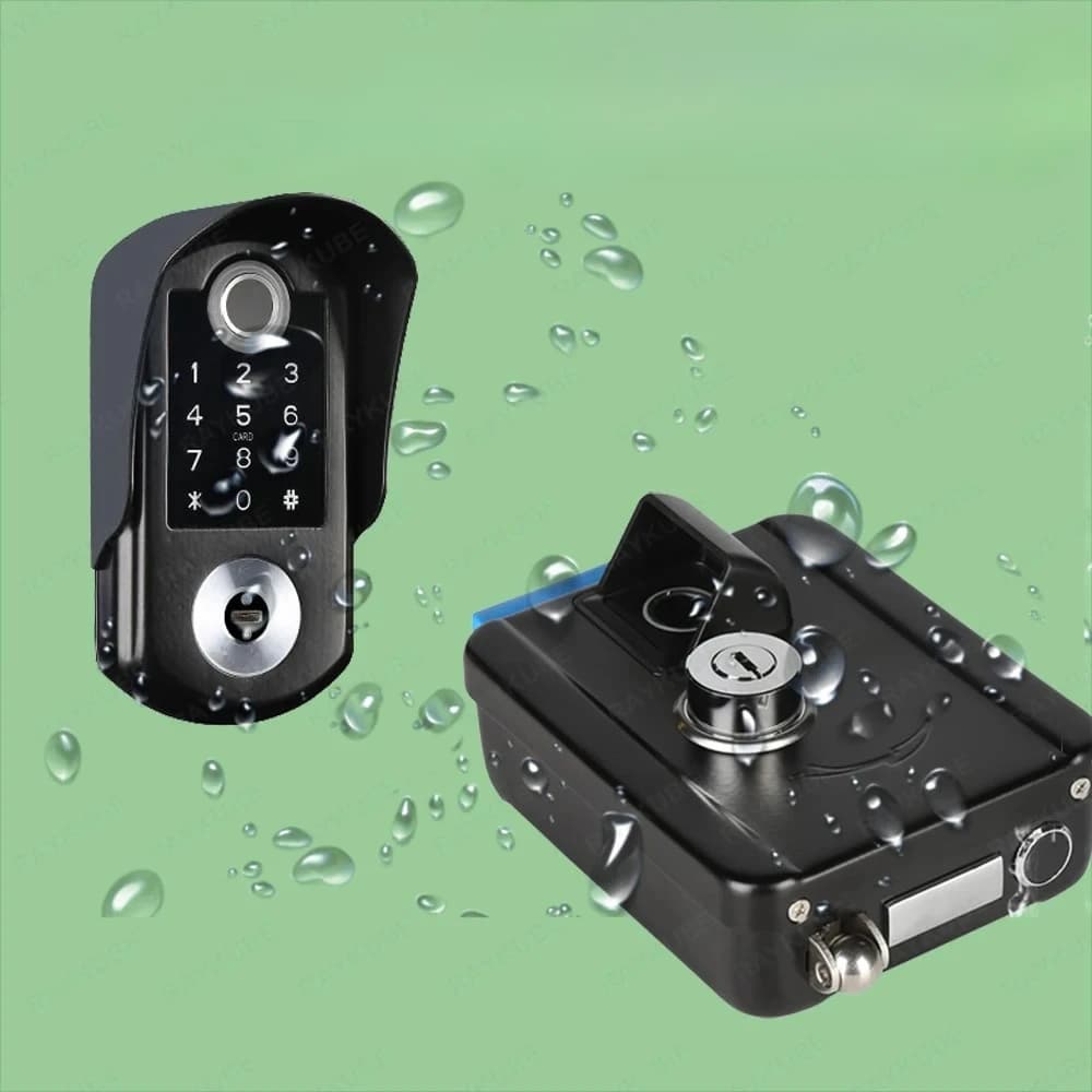 Serratura Intelligente W1 Tuya con Impronta Digitale su Lato Singolo/Doppio, Impermeabile IPX6, Serratura Elettronica Digitale per Cancelli Interni ed Esterni