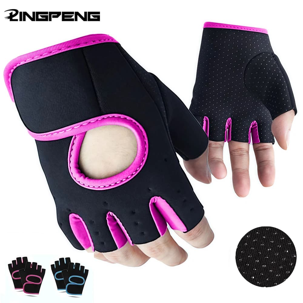 Fitness Gloves for bodybuilding workout with back anti-slip silicone Gloves with dumbbells Weight lift Gloves Fitness gym Gloves