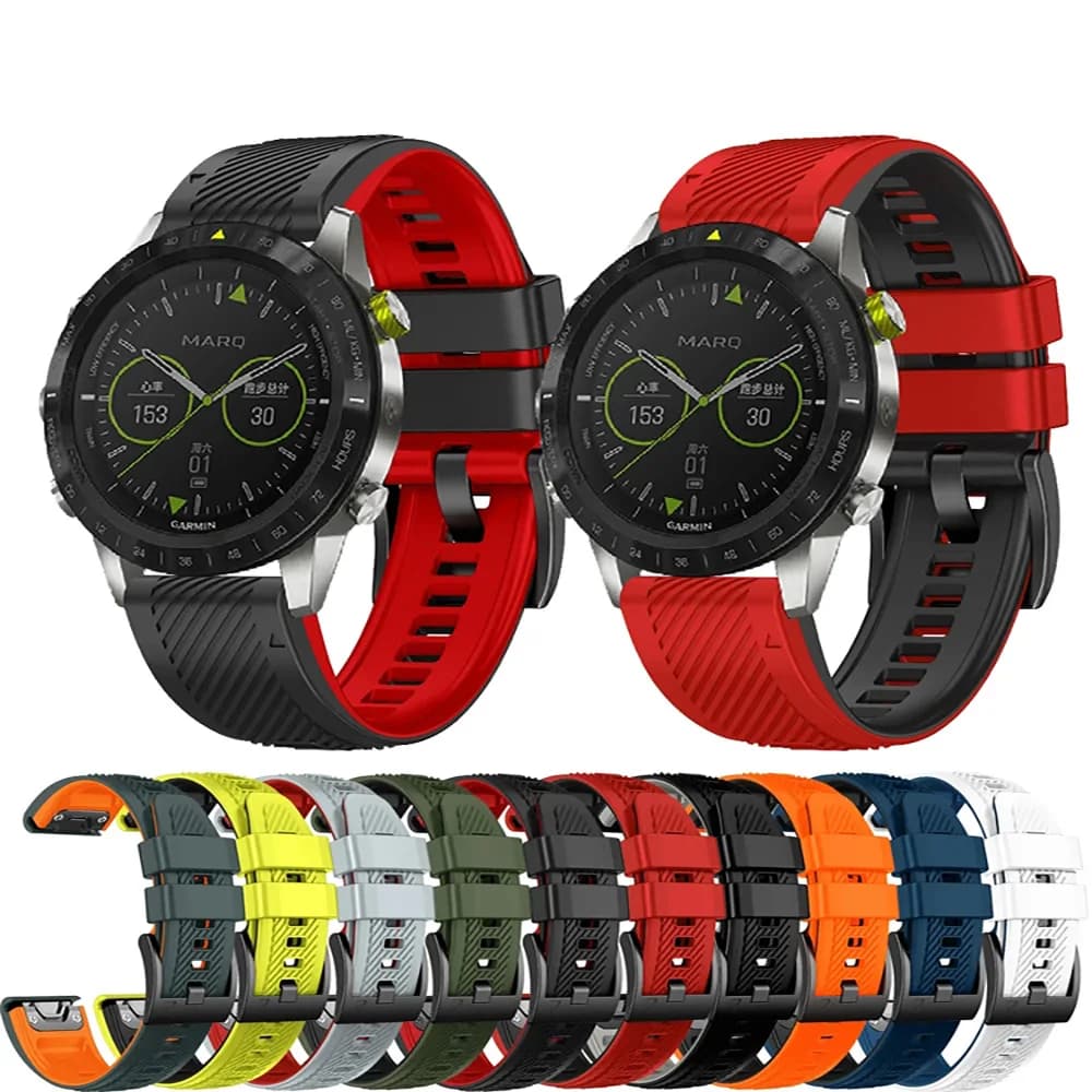 Cinturino in silicone da 22mm 26mm per orologio Garmin Fenix 8 7X 7 Pro 6X 6 Pro 5X 5 Plus Epix Pro Gen 2 51mm 47mm Bracciale da polso