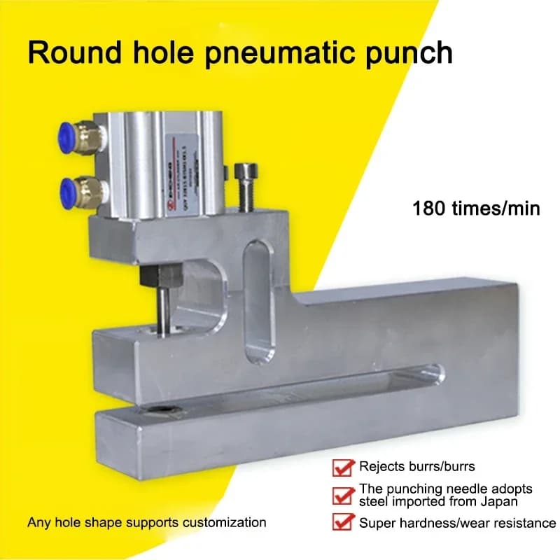 Small New ABag Making Machine Pneumatic Hole Punching Machine on 150mm Plastic Bag Punching Machine Material