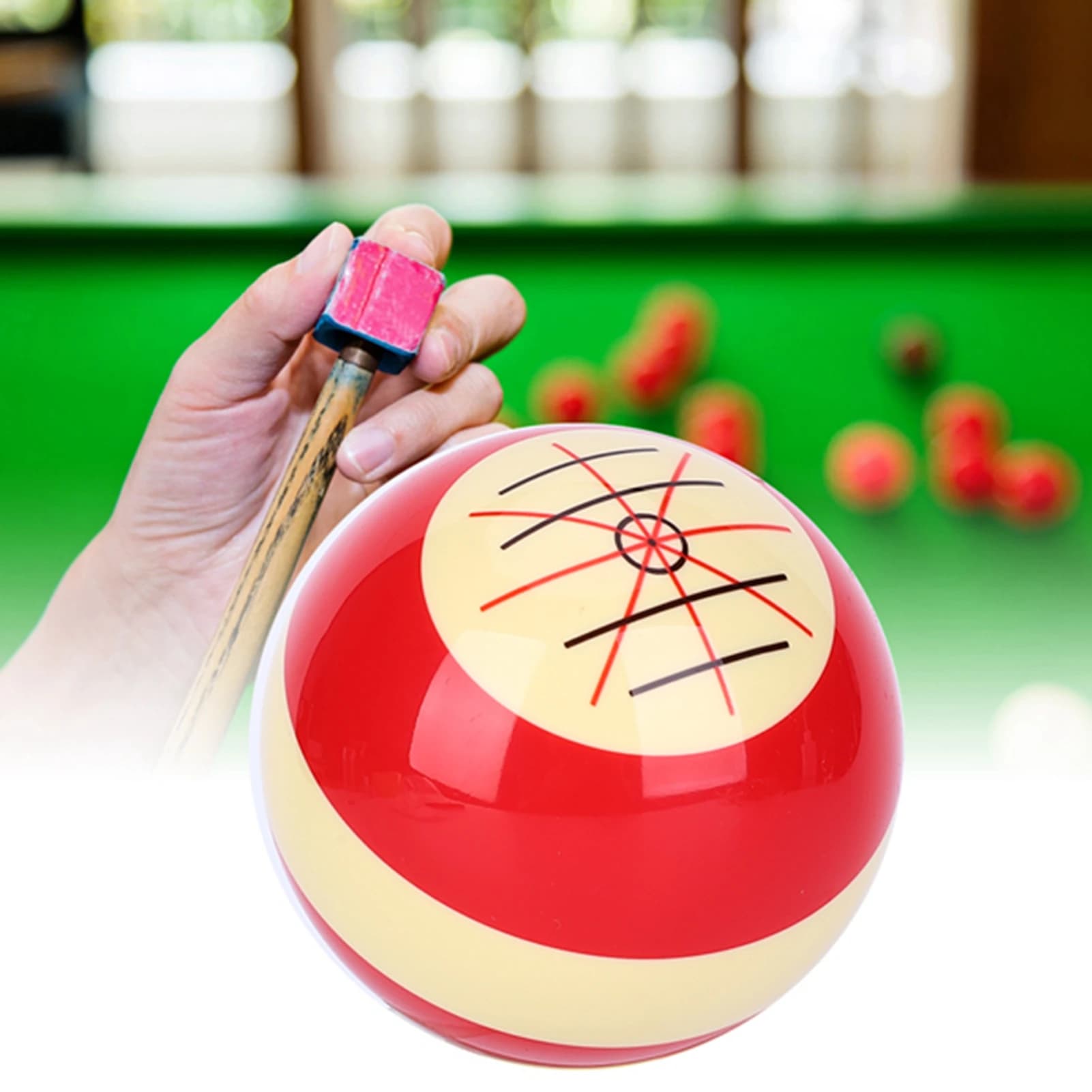 Accessorio da biliardo stecca da biliardo palla da biliardo portatile stecca da biliardo pratica accessorio di assistenza per l'allenamento per l'america Pool Eight Ball