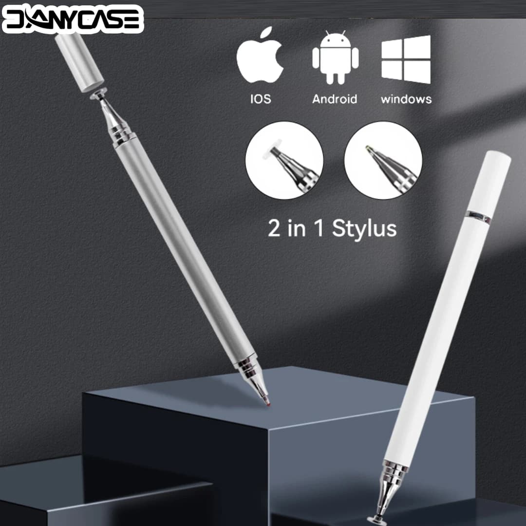 2 in 1 Universal Stylus Pen For Tablet Mobile Android ios Phone iPad Accessories Drawing Tablet Capacitive Screen Touch Pen